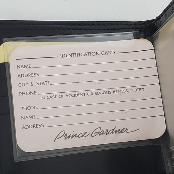 NWT Vintage Prince Gardner Brown Leather Mens Wallet Photo Holder - Picture 6 of 7